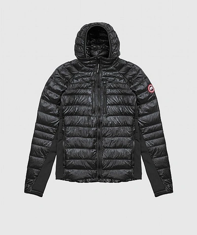 Shop Canada Goose Hybridge Lite Hooded Jacket In Black