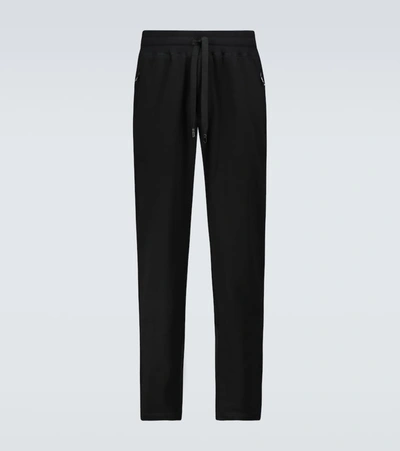 Shop Dolce & Gabbana Cotton Jersey Sweatpants In Black