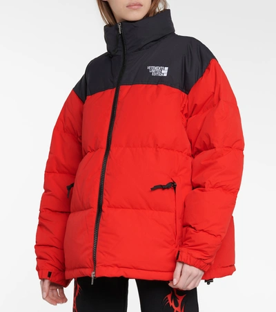 Shop Vetements Down Jacket In Red