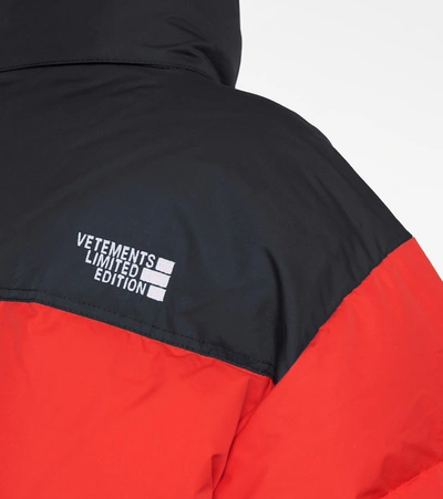 Shop Vetements Down Jacket In Red