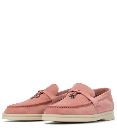 LORO PIANA SUMMER CHARMS WALK SUEDE LOAFERS P00528264