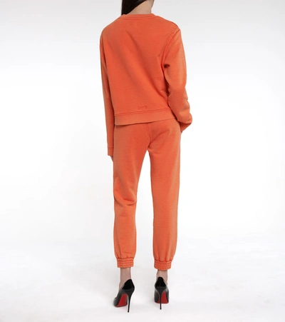 Shop Rta Emilia Cotton Jersey Sweatshirt In Orange