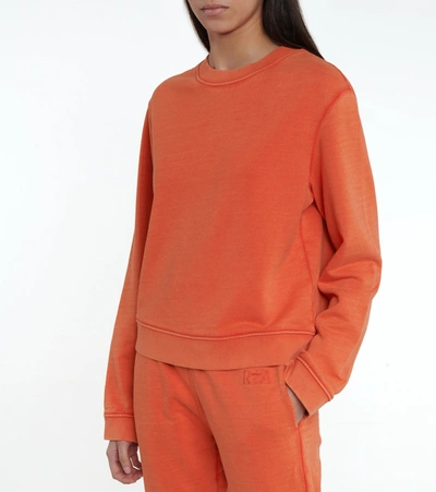 Shop Rta Emilia Cotton Jersey Sweatshirt In Orange