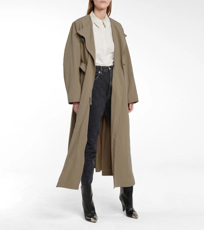 Shop Isabel Marant Ilifawn Belted Trench Coat In Beige