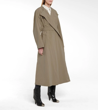 Shop Isabel Marant Ilifawn Belted Trench Coat In Beige