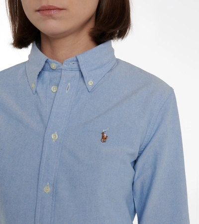 Shop Polo Ralph Lauren Cotton Shirt In Blue