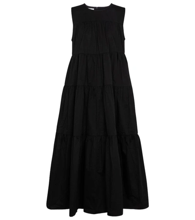 Shop Co Tton Poplin Midi Dress In Black
