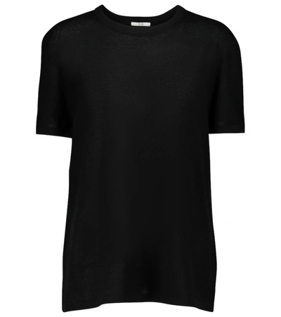Shop Co Cashmere T-shirt In Black