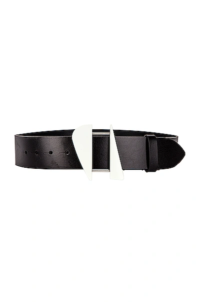 Shop Isabel Marant Lakena Belt In Black & Silver