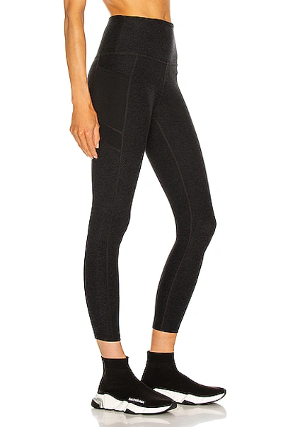 Shop Beyond Yoga Mesh With It Pocket High Waisted Midi Legging In Darkest Night