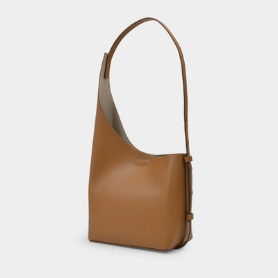Shop Aesther Ekme Demi Lune Bag In Brown