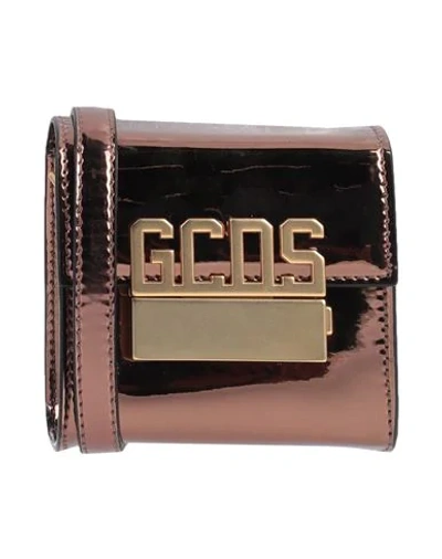 Shop Gcds Handbags In Bronze