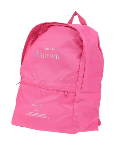 Shop Ireneisgood Backpacks In Fuchsia