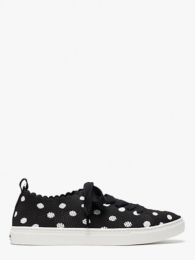 Shop Kate Spade Abbie Sneakers In Black/optic White