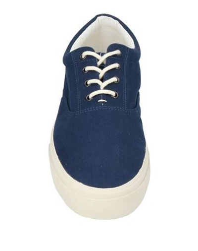 Shop Sebago Docksides Man Sneakers Midnight Blue Size 11.5 Textile Fibers