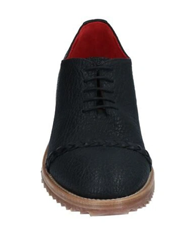 Shop Attimonelli's Lace-up Shoes In Black