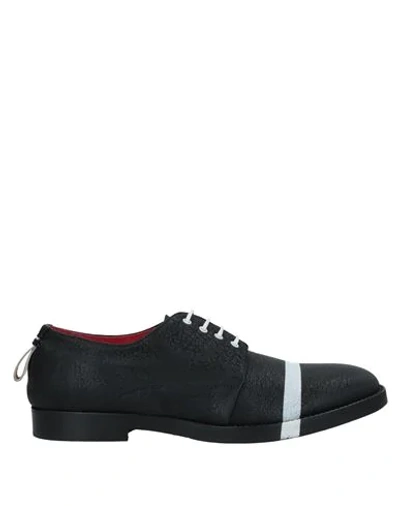 Shop Attimonelli's Lace-up Shoes In Black