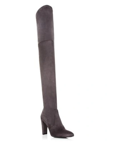 Shop Stuart Weitzman Alllegs Over The Knee High Heel Boots In Gray