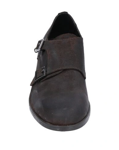 Shop Daniele Alessandrini Homme Loafers In Dark Brown