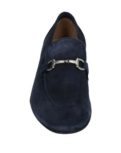 Shop 6 Punto 9 Loafers In Dark Blue