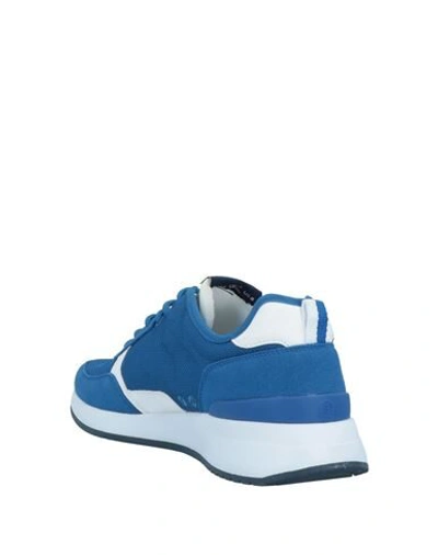 Shop North Sails Man Sneakers Slate Blue Size 8 Rubber, Textile Fibers
