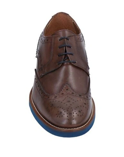 Shop 6 Punto 9 Lace-up Shoes In Dark Brown