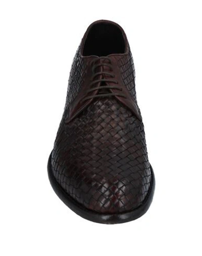 Shop Tagliatore Lace-up Shoes In Cocoa