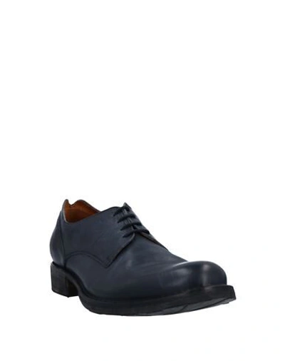 Shop Fiorentini + Baker Lace-up Shoes In Slate Blue