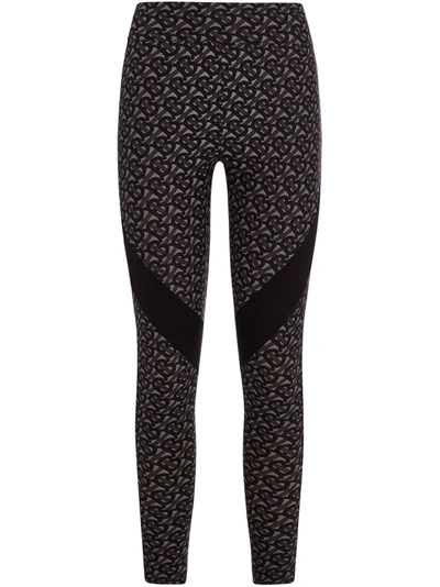 Shop Burberry Leggings In Grey