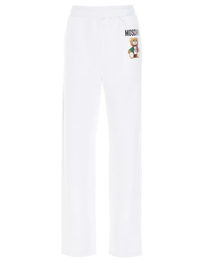 Shop Moschino Teddy Pants In White