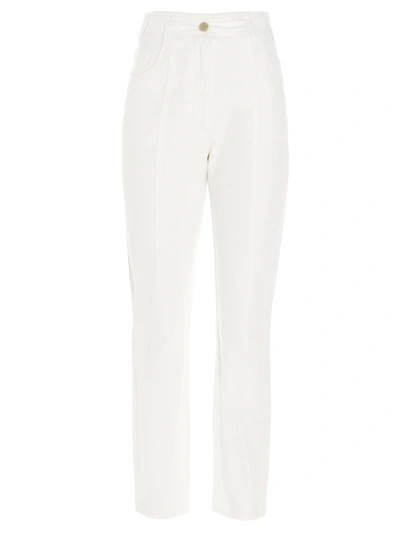 Shop Alberta Ferretti Jeans In White