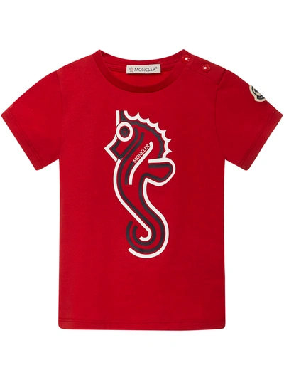 Shop Moncler Enfant T-shirt In Red