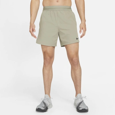 Shop Nike Pro Men's Shorts In Light Army,black