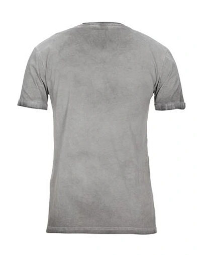 Shop Luca Bertelli T-shirts In Grey