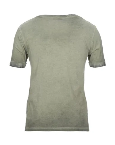 Shop Luca Bertelli T-shirts In Military Green
