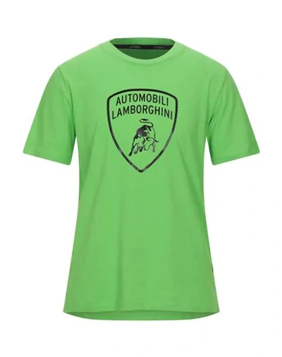 Automobili Lamborghini T-shirts In Green