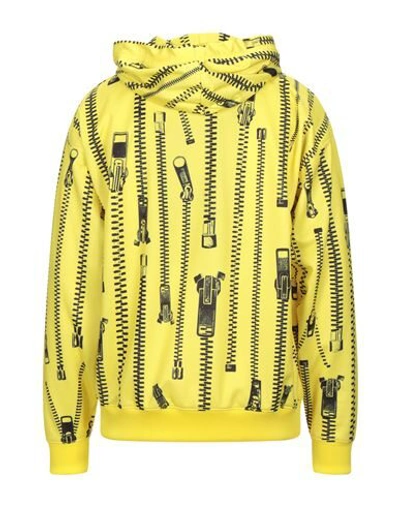 Shop Moschino Man Sweatshirt Yellow Size 40 Polyester