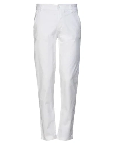 Shop Tru Trussardi Casual Pants In White