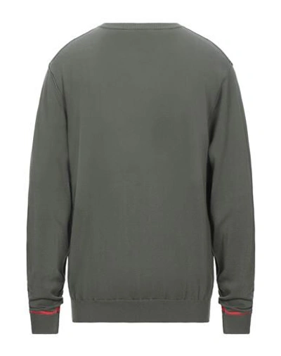 Shop Sun 68 Man Sweater Military Green Size Xxl Cotton