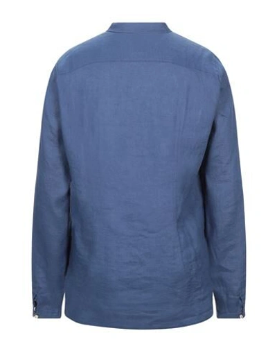 Shop Bicolore® Linen Shirt In Blue