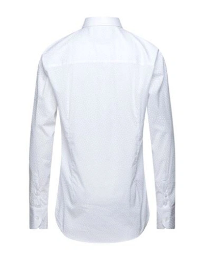 Shop Eredi Del Duca Man Shirt White Size Xl Cotton, Polyamide, Elastane