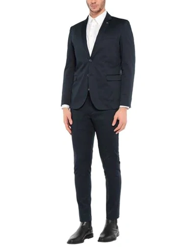 Shop Ago E Filo Suits In Dark Blue