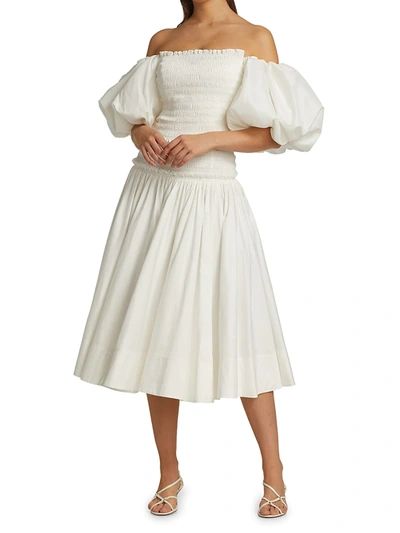 Shop Aje Cascade Skirt In White