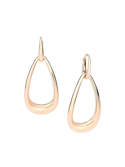 Shop Pomellato Women's Fantina 18k Rose Gold Ellipse Double-drop Earrings