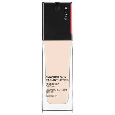 Shop Shiseido Synchro Skin Radiant Lifting Foundation Spf 30 110 Alabaster 1.0 oz/ 30 ml