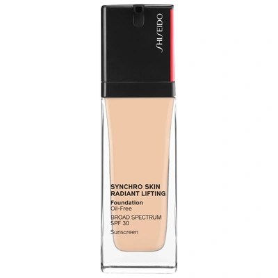 Shop Shiseido Synchro Skin Radiant Lifting Foundation Spf 30 220 Linen 1.0 oz/ 30 ml