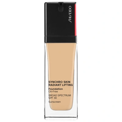 Shop Shiseido Synchro Skin Radiant Lifting Foundation Spf 30 250 Sand 1.0 oz/ 30 ml