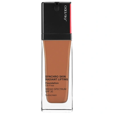 Shop Shiseido Synchro Skin Radiant Lifting Foundation Spf 30 450 Copper 1.0 oz/ 30 ml