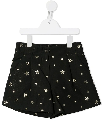 Shop Abel & Lula Star-print Shorts In Black