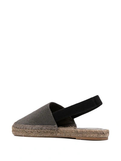 Shop Brunello Cucinelli Leather Espadrillas